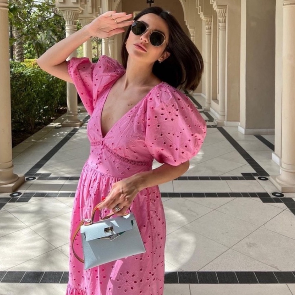 GORGEOUS ZARA Embroidered Eyelet Detailed Dress - Picture 4 of 12